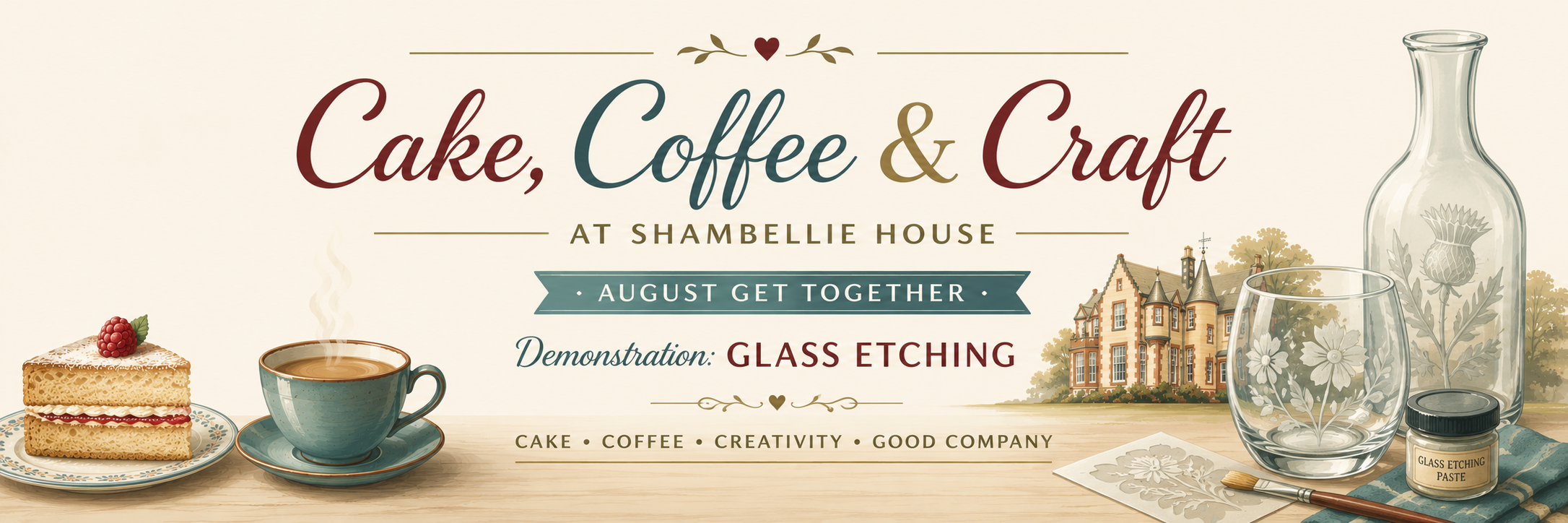 AUGUST -Cake, Coffee and Craft with Carol Moyes and others