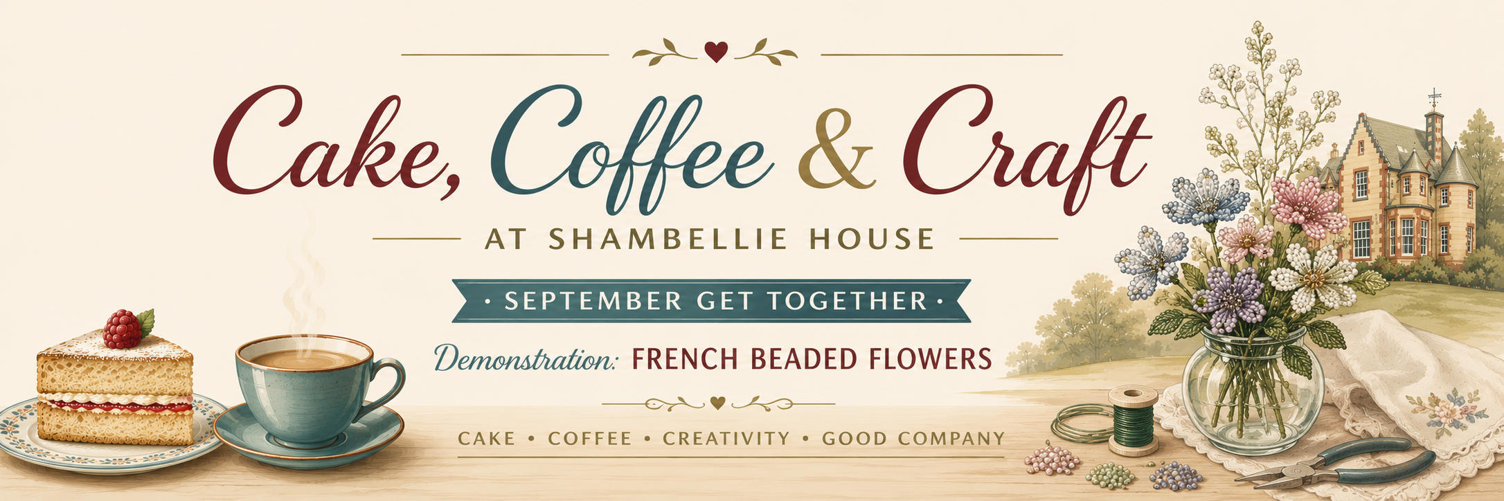 SEPTEMBER - Cake, Coffee and Craft with Carol Moyes and others