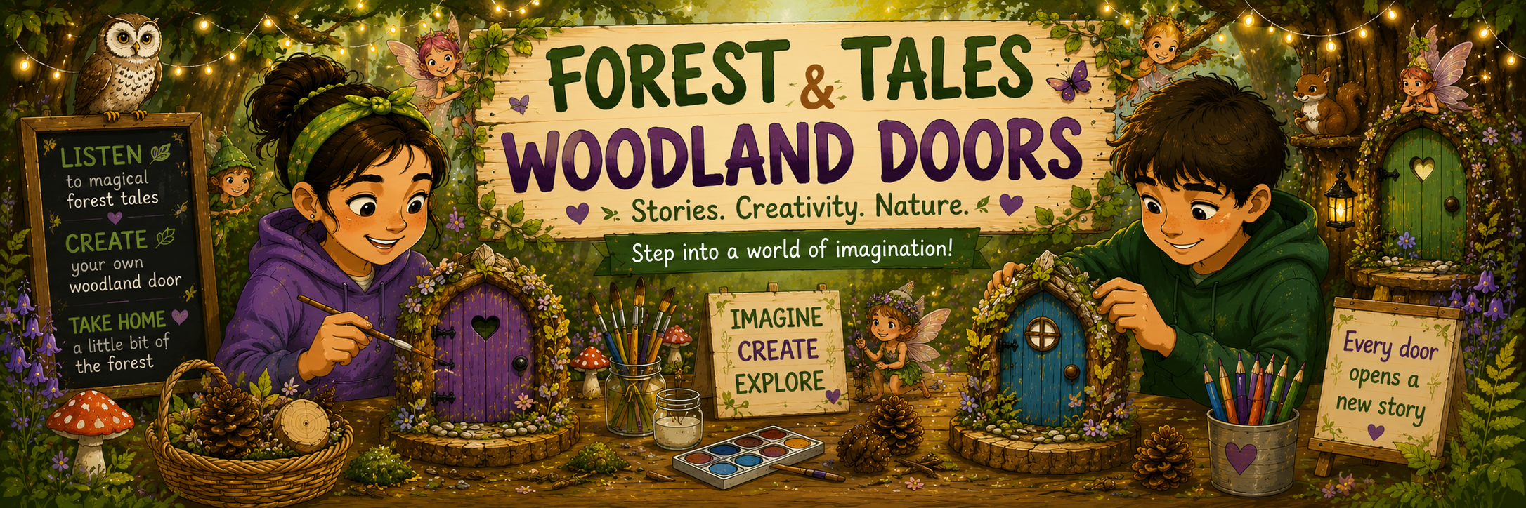 Children’s Club: Forest Tales and Woodland Doors - July