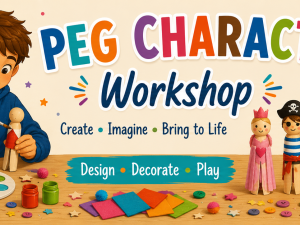 Children's club:  Make a peggy character - August
